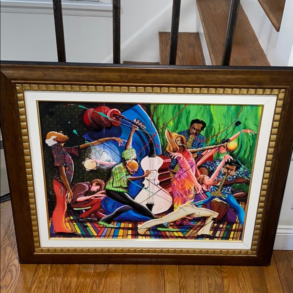 Marcus Glenn painting 25/395 “flavor of jazz”